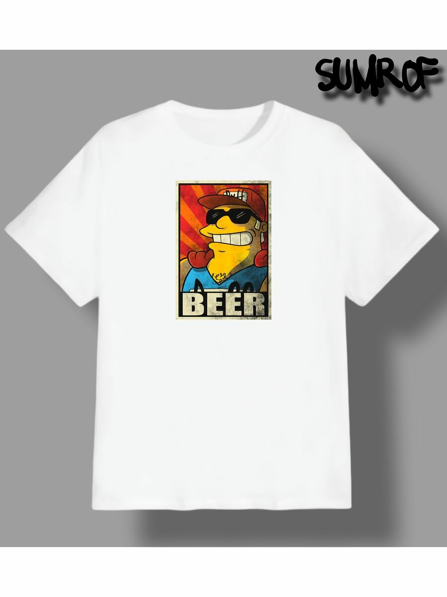 Футболка Zerosell duff man симпсоны