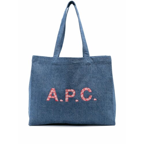 Сумка тоут A.P.C., синий