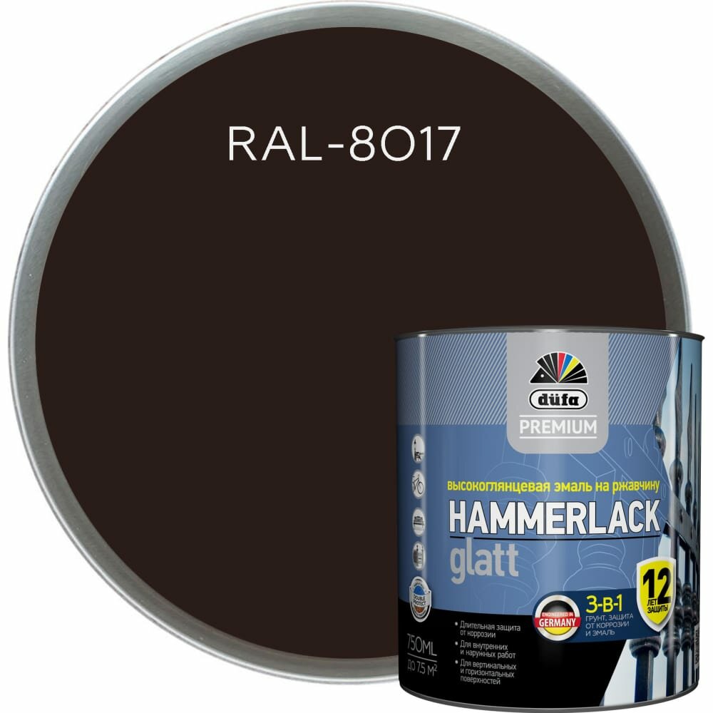 Гладкая эмаль Dufa Premium HAMMERLACK