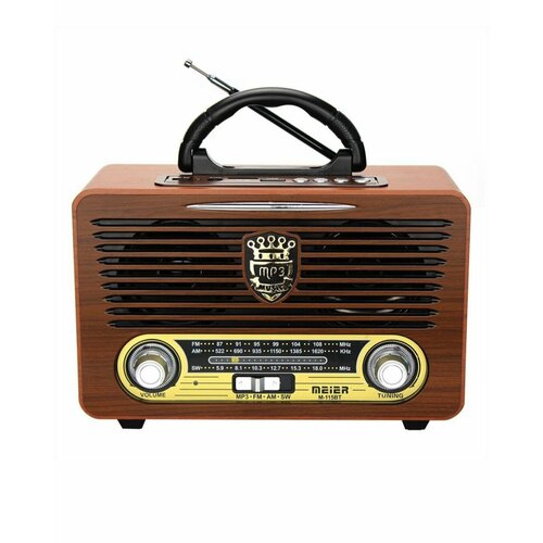 Радиоприемник портативный ретро стиль MEIER М-115BT Bluetooth 275000₽