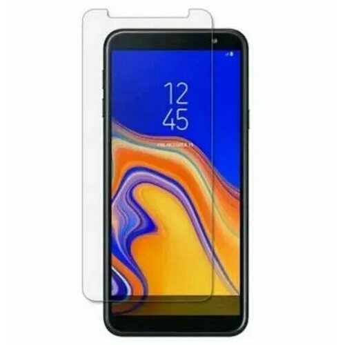 Защитное стекло 3D Tempered Glass для Samsung Galaxy J4 Plus 2018 полный клей ( прозрачное ) бесцветный