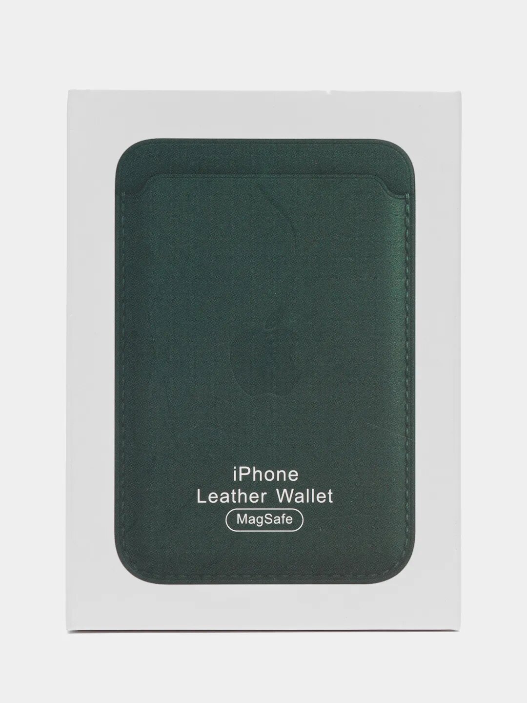 фото Картхолдер Wallet Green Forest Кожаный чехол-бумажник MagSafe для iPhone, Зелёный лес