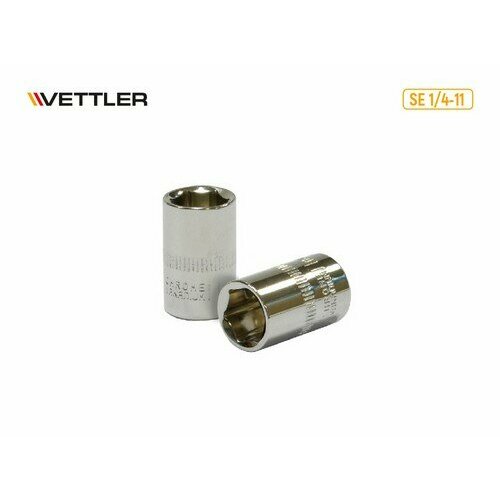 vettler головка 6 гранная 1 2dr 9 мм vettler VETTLER Головка 6-гранная 1/4DR 11 мм (VETTLER)