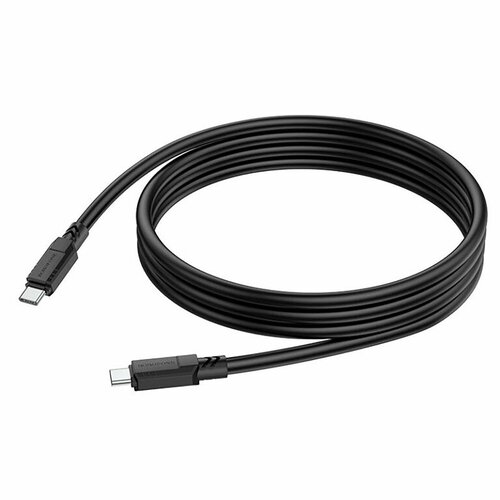 Кабель Borofone BX81, Type-C/Type-C, 60Вт, 100см, 3A, черный, 1 шт кабель usb c usb c borofone bx81 1 0м 60w black