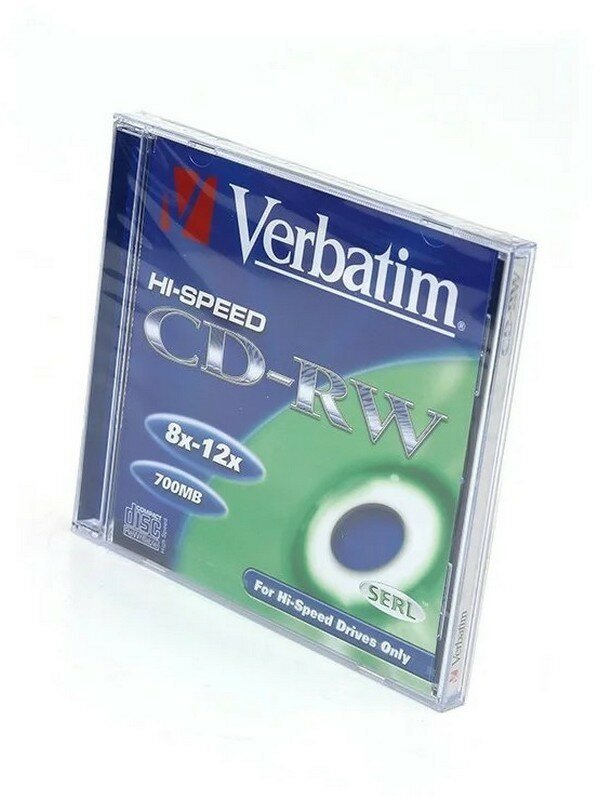 Диски CD-RW Verbatim 700Mb 12x SlimCase 5шт Color 43167 - фото №3