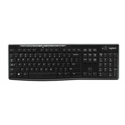 Клавиатура беспроводная Logitech K270 920-003757 920-003058 мембранная 112 клавиш Black 792000₽