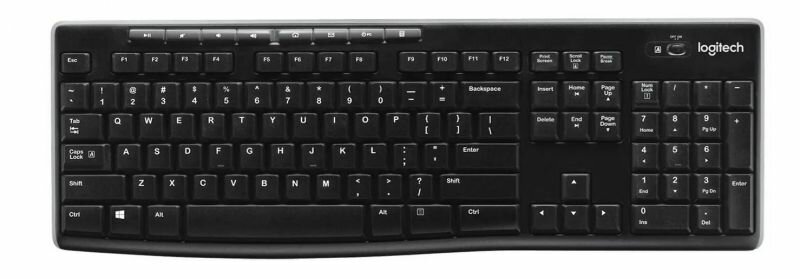 Клавиатура беспроводная Logitech K270 (920-003757 / 920-003058) мембранная 112 клавиш Black