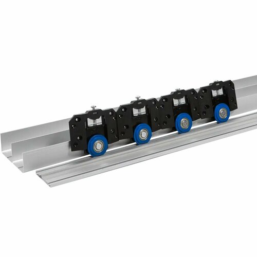 Комплект фурнитуры для 2-х раздвижных дверей Alfa 1200 мм алюминий 13037₽