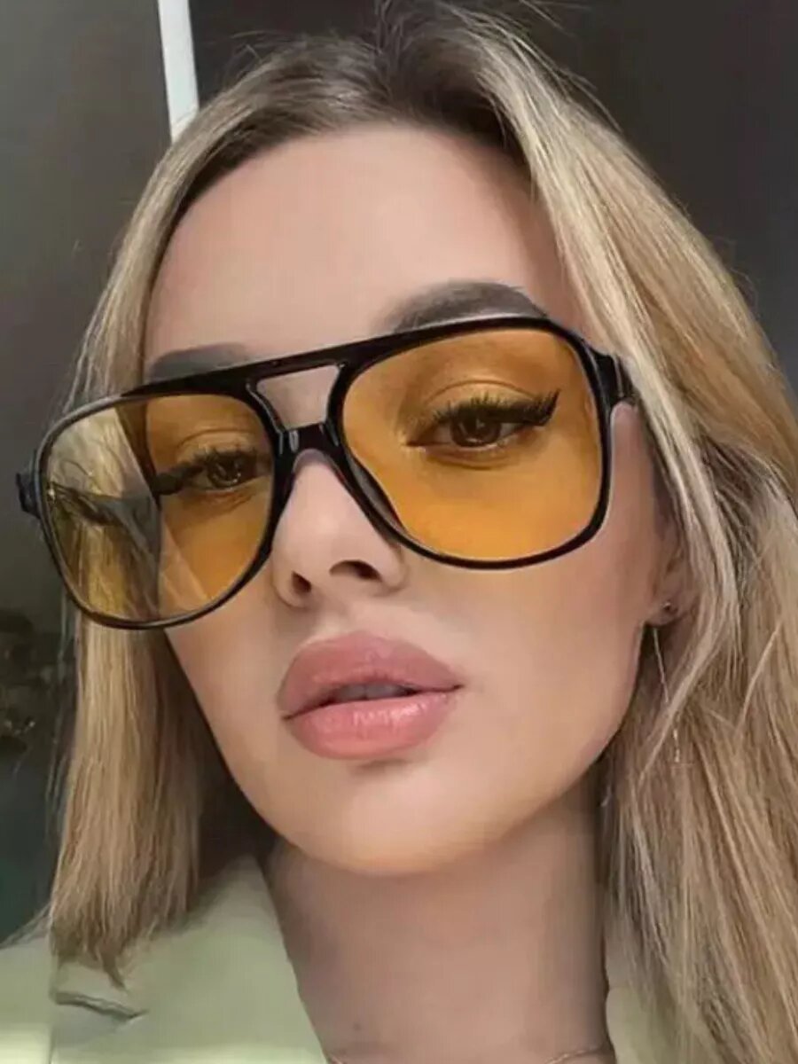 Солнцезащитные очки , черный/желтый — фото 1