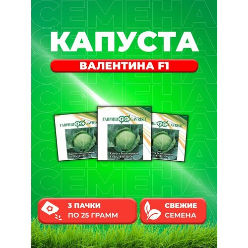 Капуста белокоч. Валентина F1 25,0 г для хранения (3уп)