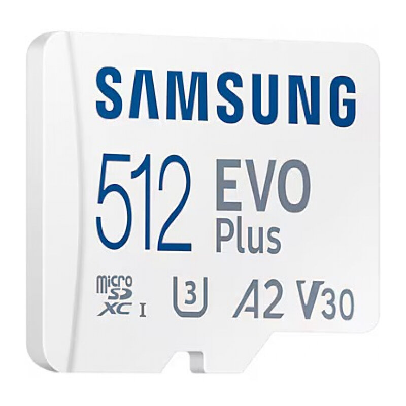 Карта памяти Samsung 512GB microSDXC Evo Plus UHS-I, U3, V30, A2 130MB/s (MB-MC512KA) — фото 1