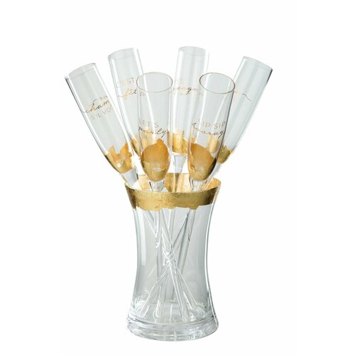 Шампанница с 6 фужерами Брют 26x26x355см 10680₽