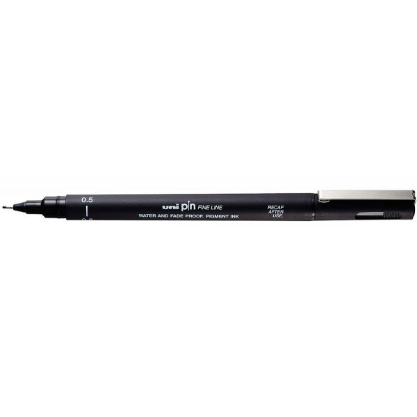 Линер ЮНИ PIN05-200(S), черный, 0.5 мм.