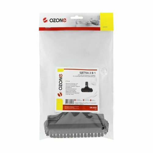 Щетка для пылесоса 2 в 1 Ozone для мягкой мебели со съемным синтетическим ворсом под труб 43006 комплект из 3 шт 2957₽