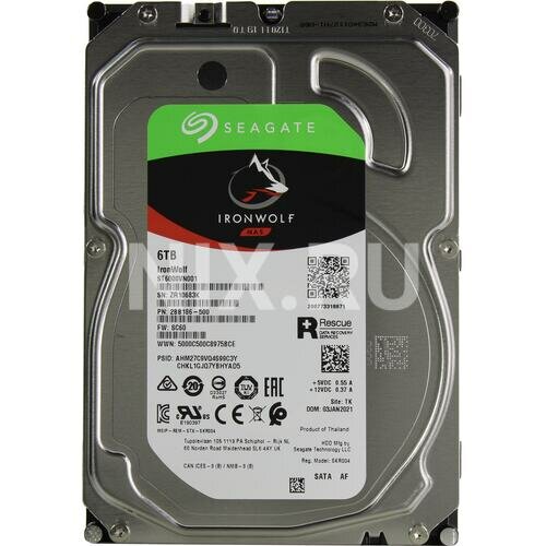 Жесткий диск Seagate IronWolf ST6000VN001