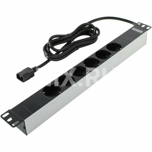 Блок силовых розеток PDU - Power Distribution Unit горизонтальный Hyperline SHT19-6SH-25IEC 3113₽