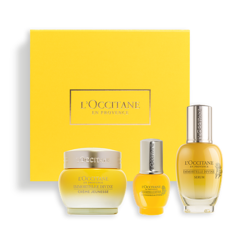 LOccitane en Provence подарочный набор косметики для ухода за кожей Immortelle Divine Trilogy 54600₽