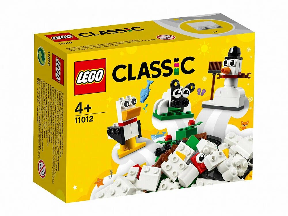 Конструктор LEGO Classic 11012 Белые кубики, 60 дет.