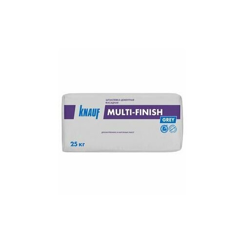 КНАУФ Мультифиниш шпаклевка цементная фасадная 25кг KNAUF Multi-Finish шпатлевка цементная фасадная финишная 25кг 730₽