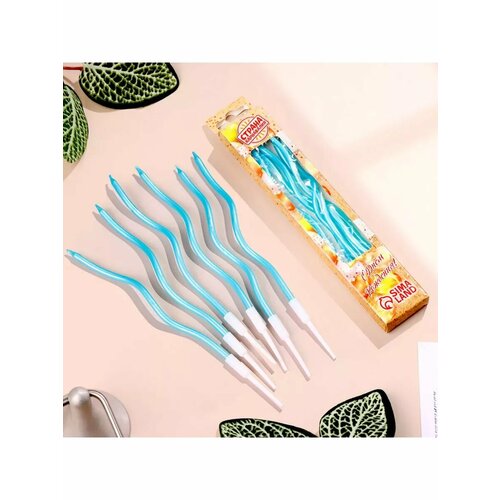 Свечи в торт Серпантин 6 шт коктейльные 472₽