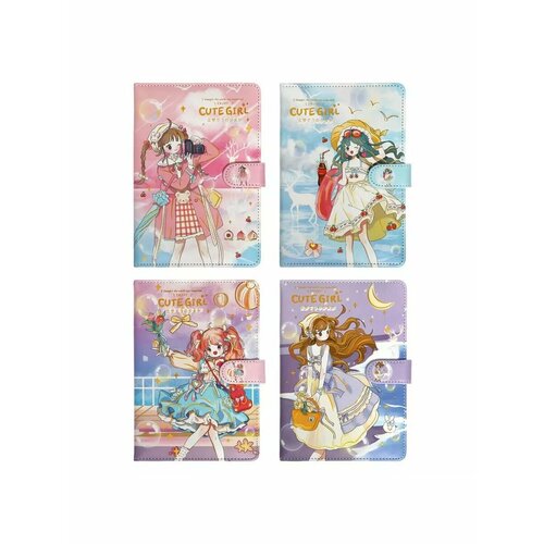 Записная книжка с хлястиком А6 48 листов 805₽