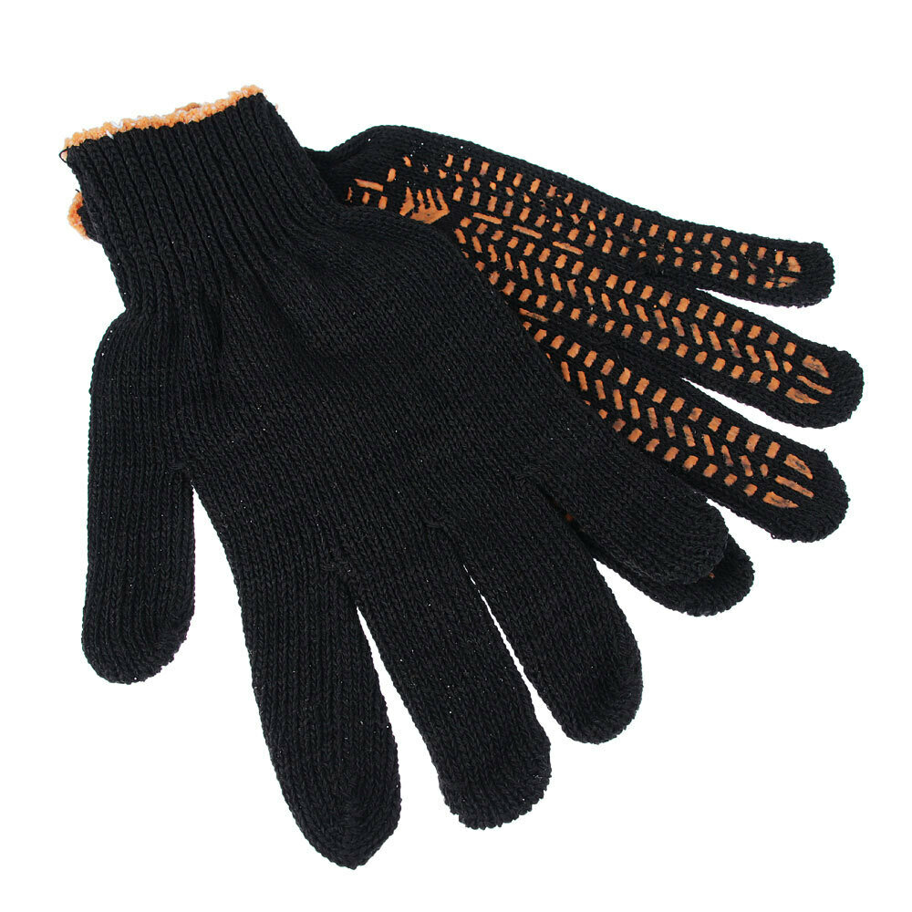 Перчатки хозяйственные ермак люкс х/б с ПВХ напылением/ перчатки рабочие/ перчатки садовые