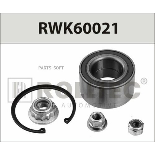 ROLLTEC RWK60021 Подшипник ступицы перед/зад 40x74x40 AUDI TT (1998-2006), SEAT LEON I (1999-2005), SKODA OCTAVIA (1996-2010), VW GOLF IV (1997-2003)
