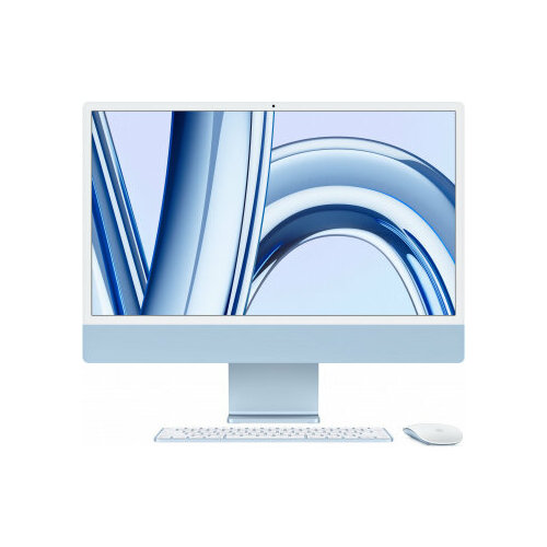 Моноблок Apple iMac A2874 24 45K M3 8 core 4 8Gb SSD256Gb 8 core GPU macOS WiFi BT 143W клавиату 25240000₽