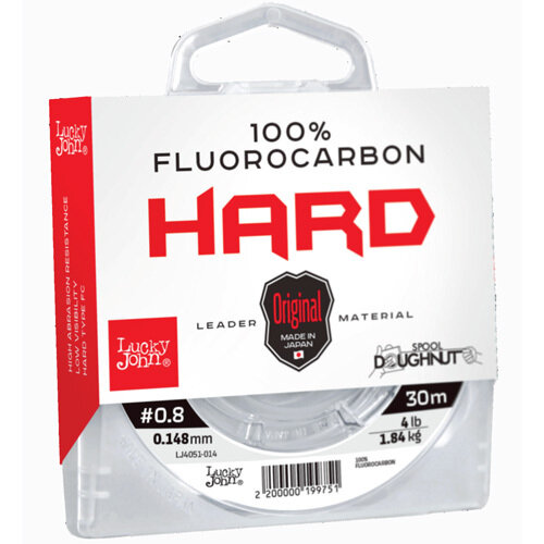 Леска монофильная Lucky John FLUOROCARBON Hard 030/018 (LJ4051-018)