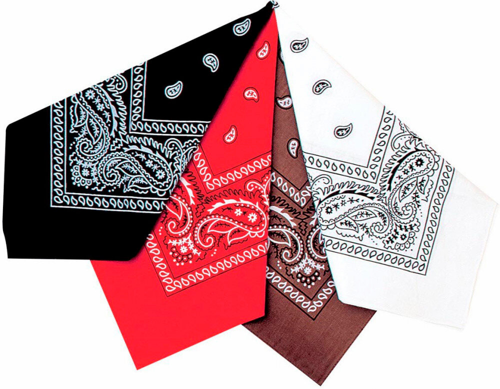 Бандана Ковбойская (платок) 8497B хлопок размер 55*55 см