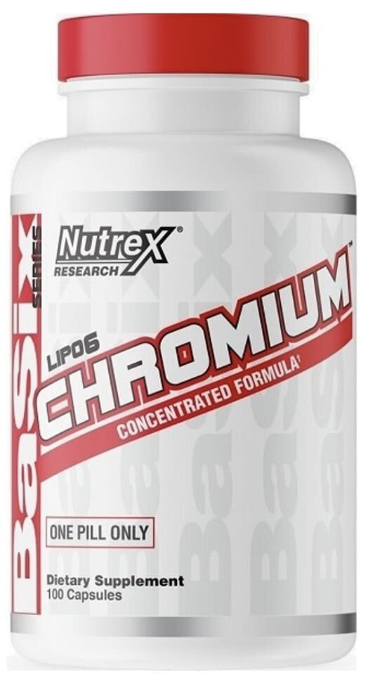 Nutrex Chromium Picolinate, Липо-6 Хром пиколинат 200 мкг 100 капсул
