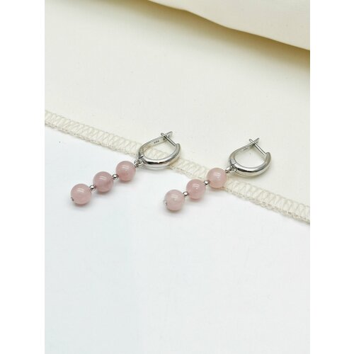 Серьги , розовый