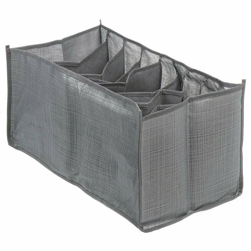 Органайзер для хранения 9 секций 44х25х22 см серый Y6-10754 429₽