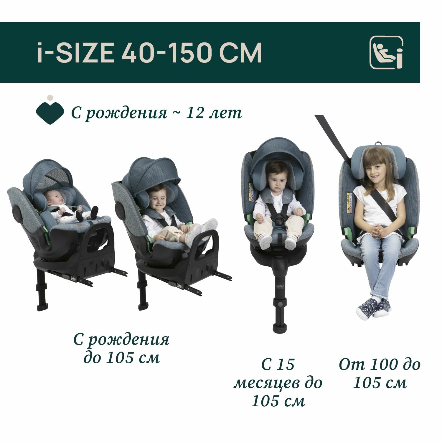 фото Автокресло Chicco Bi-Seat Air Blue для новорожденных