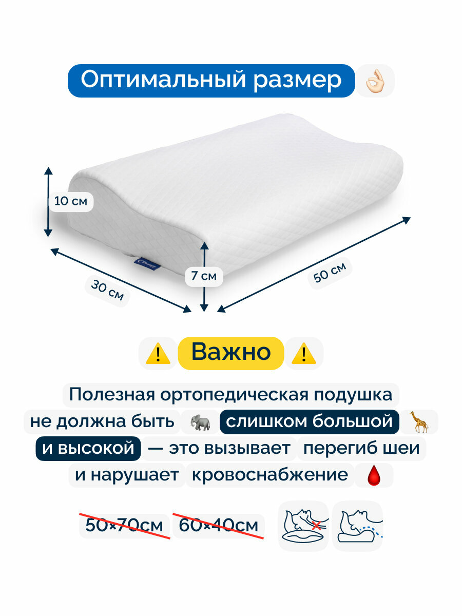 Подушка ортопедическая для сна Shleepy — фото 1