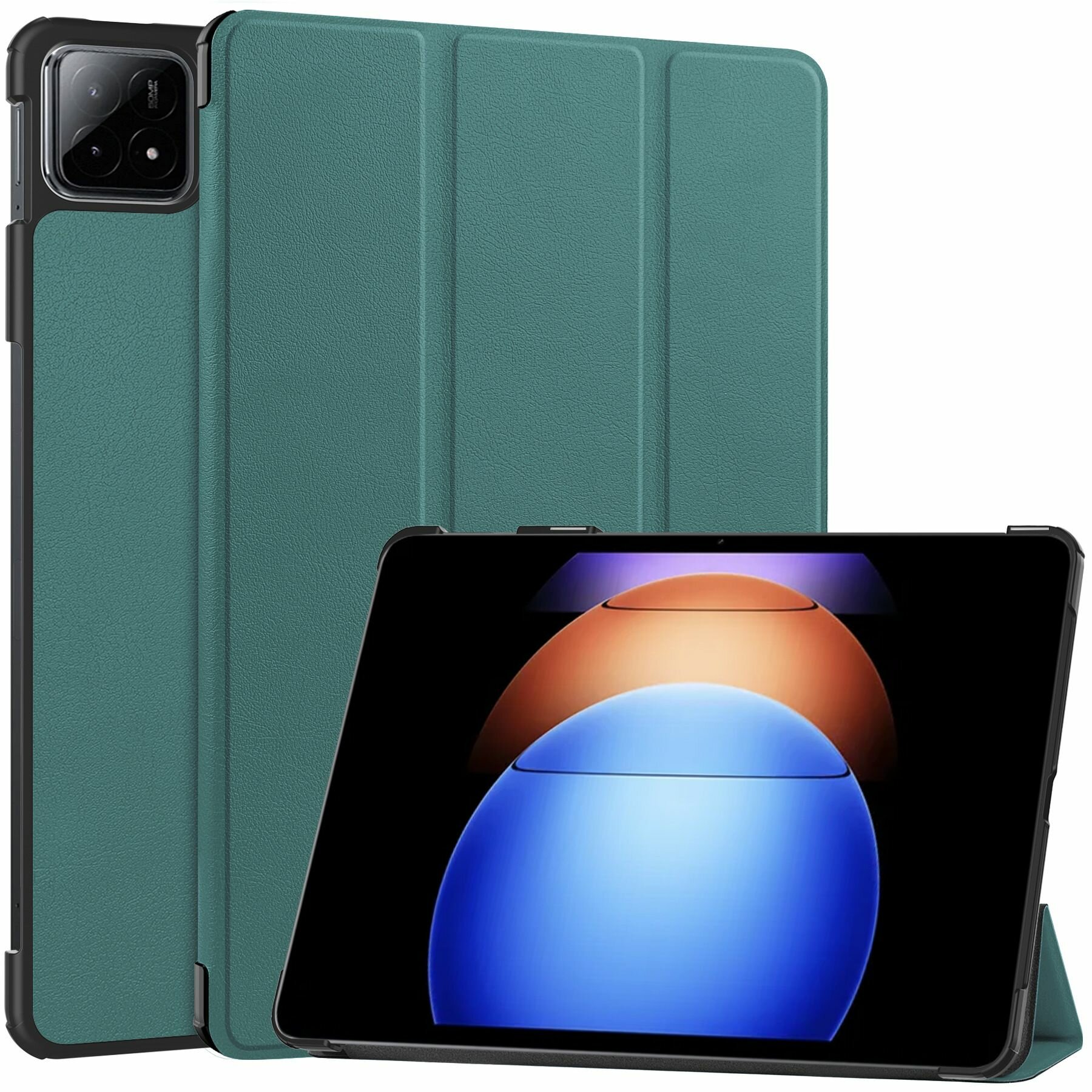 Умный чехол для Xiaomi Pad 6S Pro 12.4 дюйма, 2024 года, зеленый