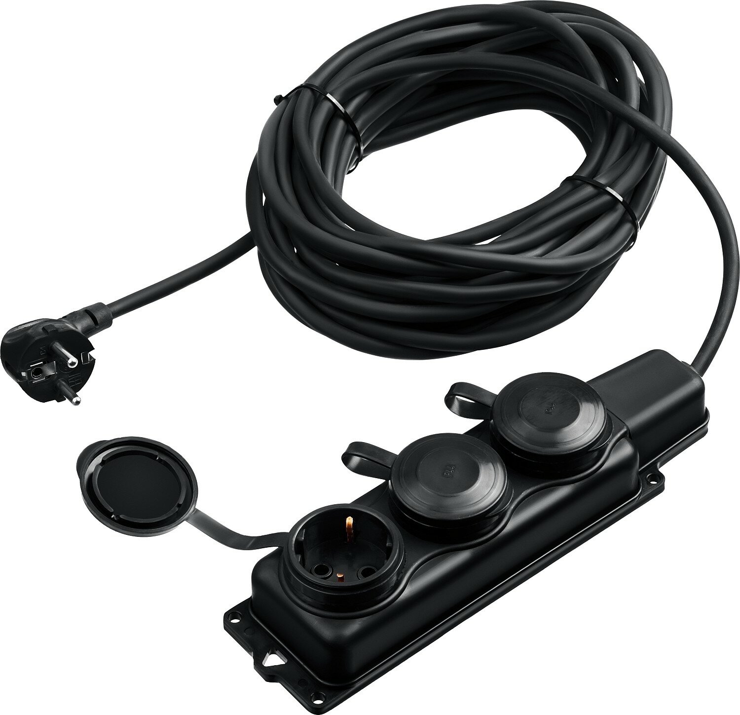 ЗУБР КГ-325-Ш3, КГ, 3 x 2.5 мм2, IP44, 10 м, 3 гн, 4000 Вт, силовой удлинитель, Профессионал (55024-10)