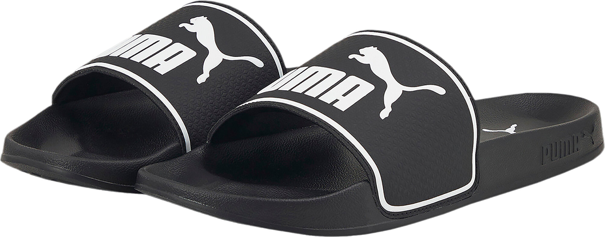 Шлёпанцы PUMA Leadcat 2.0, размер 3 UK, черный/белый