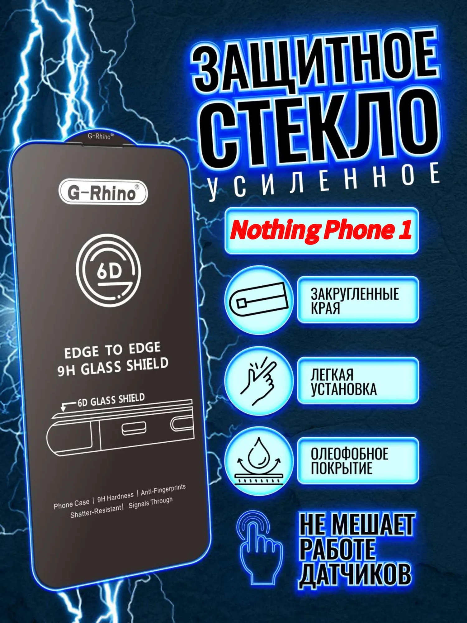 Защитное стекло G-Rhino для Nothing Phone (1)