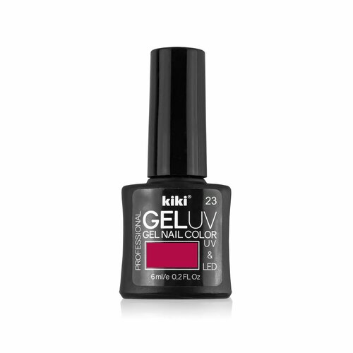 фото Гель-лак для ногтей kiki оттенок 23 gel uv&led, малиновый, 6 мл