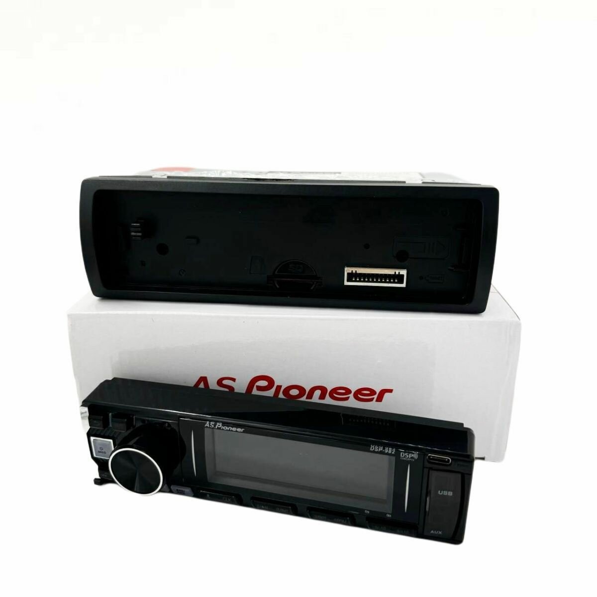 Процессорная автомагнитола AS.Pioneer 1 DIN со съемной панелью / DSP / 40 полос эквалайзера — фото 1