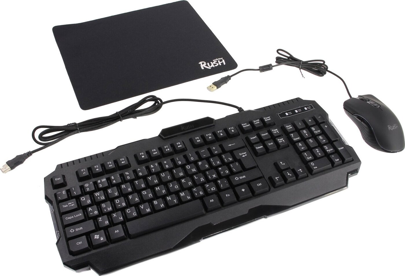 Комплект клавиатура и мышь Smartbuy SBC-307728G-K, черный