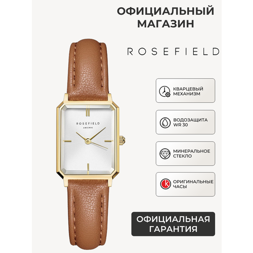 фото Наручные часы rosefield, коричневый/белый/золотистый