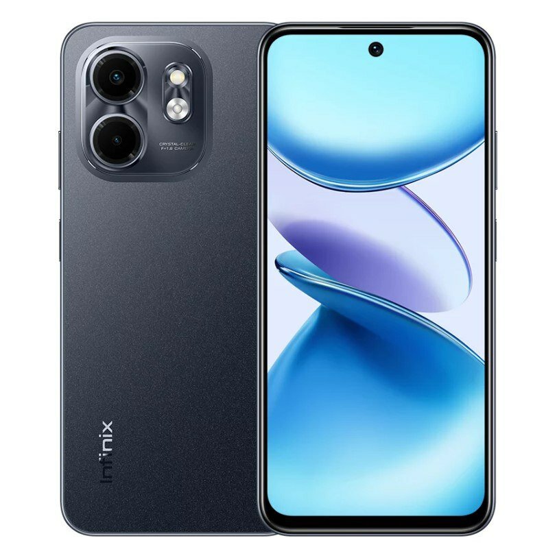 Смартфон Infinix Smart 9 3/64 ГБ Global для РФ, Dual nano SIM, Metallic Black