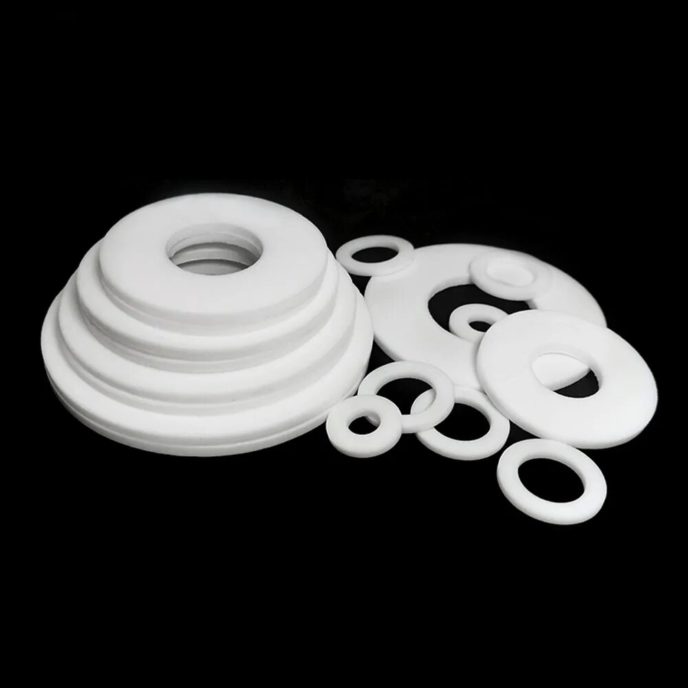 Птфэ уплотнительные кольца для плоских шайб белые 10 шт 45x35x2mm