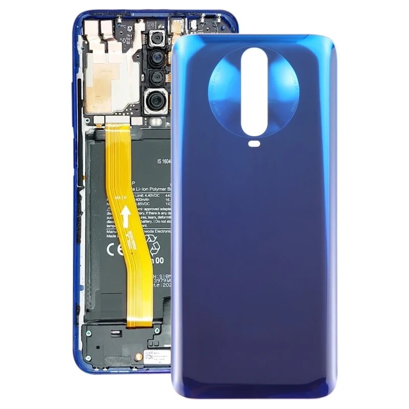 Задняя крышка со стеклянной батареей для Xiaomi Poco X2 OEM, Синий
