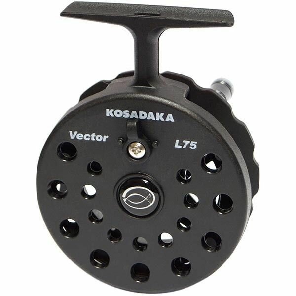 Катушка Kosadaka зимняя проводочная VECTOR L 75мм на длин. лапке (2 напр. вращ. с фрикционом)