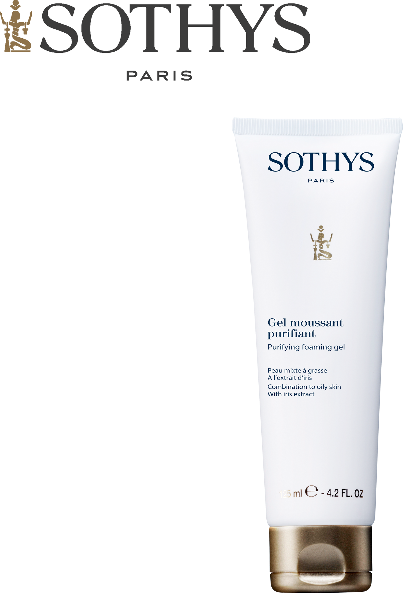 Sothys гель-мусс для умывания с экстрактами ириса и таволги Purifying Foaming Gel, 125 мл