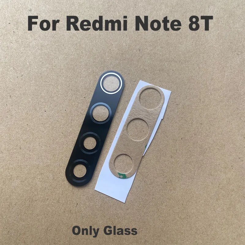 Для Xiaomi Redmi Note 8 8T Задняя камера Стекло задняя рамка объектива крышка Держатель с клейкой наклейкой 4G, Note 8T Only Len