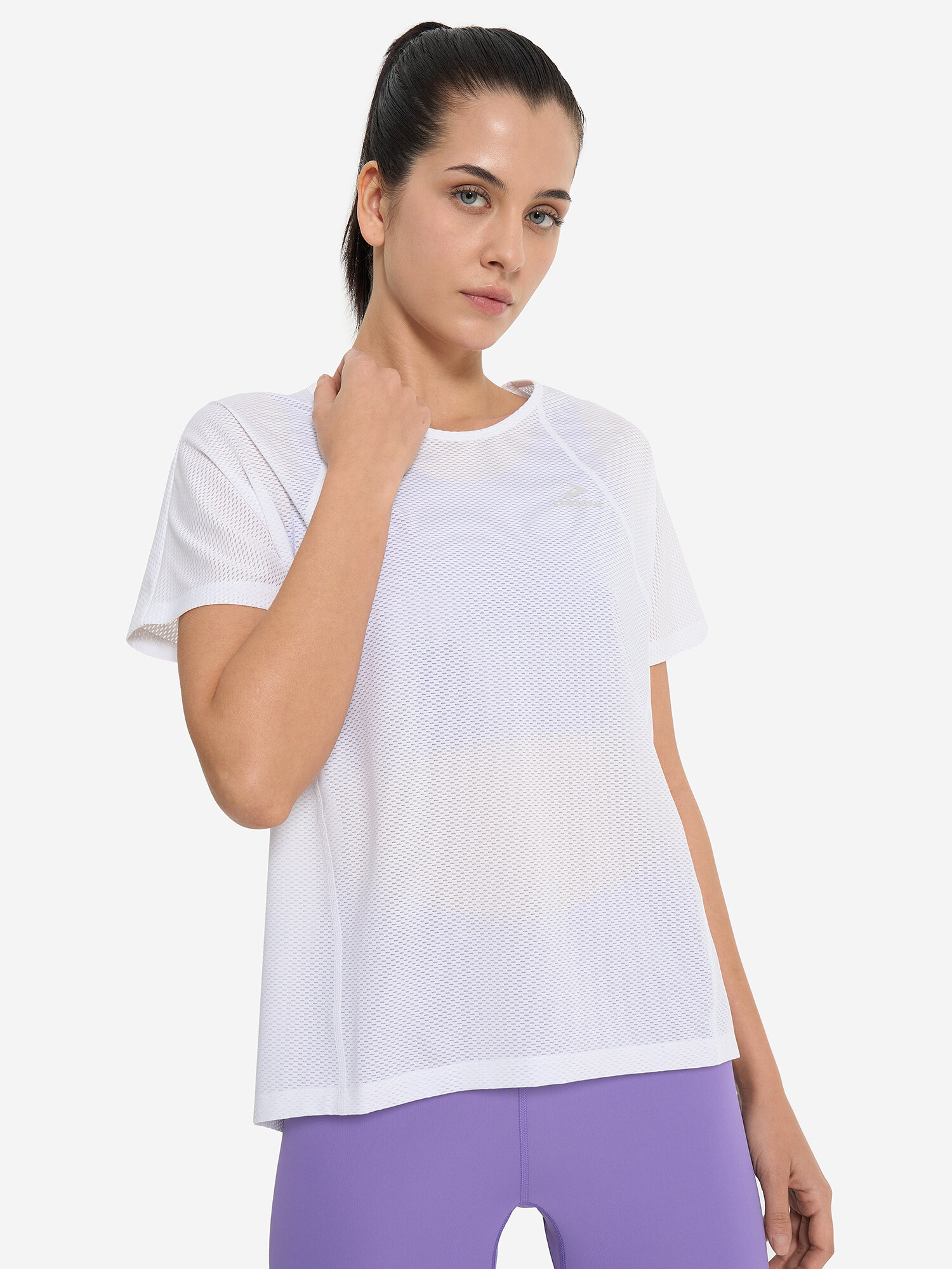 Футболка Demix W D Fitness GYM Mesh SS T-Shirt, размер 54/56, белый